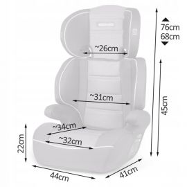 Scaun auto 15-36 kg Ricokids Sandro - Negru