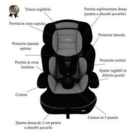 Babygo - Scaun Auto Freemove Grey