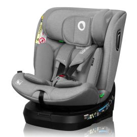 Scaun auto, Lionelo, Brave i-Size, 4 in 1, Rotire 360 grade, Protectie laterala, Cu spatar inclinabil in 5 pozitii, Cu tetiera reglabila in 12 pozitii, 0-36 Kg, 40-150 cm, Cu Isofix, Conform cu ECE R129, Gri