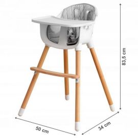 Scaun De Masa 2 in 1 Ecotoys - Gri