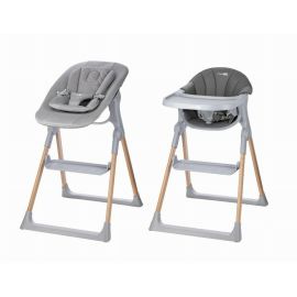 Scaun de masa 2 in 1, FreeON, Flexi Grow, Transformabil, Pliabil, Contine 2 accesorii, 0 luni +, Gri