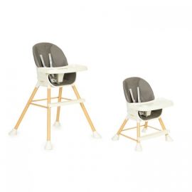 Scaun de masa 2 in 1 pentru copii Ecotoys HA-018 - Gri