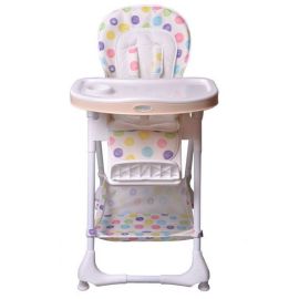 Scaun de masa Ecotoys Alb cu buline