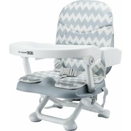 Scaun de masa, FreeON, Levi, Booster, Pliabil, Cu tavita detasabila, Reglabil in 4 pozitii pe inaltime, Cu centuri de siguranta in 3 puncte, 6 luni+, Zig-Zag