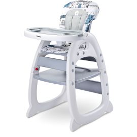 Scaun de masa transformabil Caretero HOMEE 2 in 1 Grey