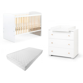 Mobilier Camera copii Si Bebelusi KLUPS Karolina Alb Natur