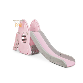 Tobogan MyKids cu cos de baschet Racheta Pink