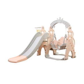 Tobogan MyKids cu legan, cos de baschet Turn Pink