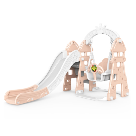 Tobogan MyKids cu legan, cos de bachet, jucarie muzicala Pink