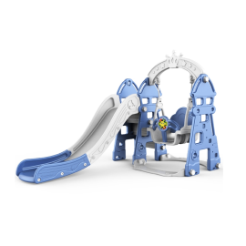 Tobogan MyKids cu legan, cos de baschet, jucarie muzicala Blue