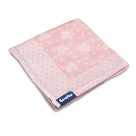 Scutec bumbac/bambus Sensillo 75x65 cm Pink Hearts