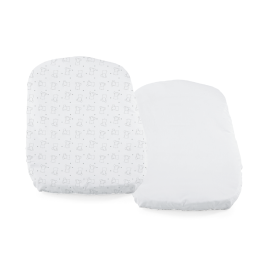 Set 2 buc cearsaf pentru Chicco Baby Hug, Bear, 0 luni+
