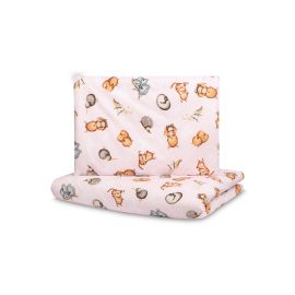 Set lenjerie de pat bumbac 100% cu 2 piese 100x135 cm/40x60 cm Sensillo Jungla