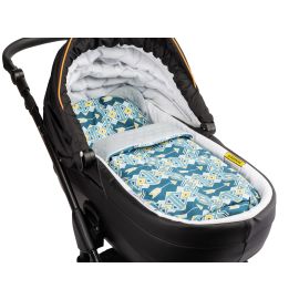 Set perna si pilota pentru landou 2 fete Sensillo VELVET Ornamente Albastre