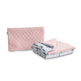 Set plapuma si perna 130x100cm/60x40 cm Sensillo KARO Plus Jeleuri