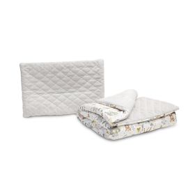 Set plapuma si perna 130x100cm/60x40 cm Sensillo KARO Plus Padure