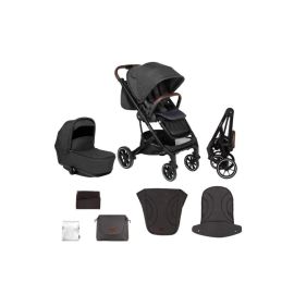 Carucior 2 in 1 Skiddou Moss Onyx, Negru