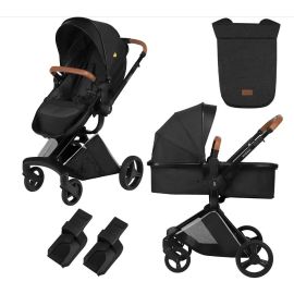 Carucior transformabil 2 in 1 Skiddou Nasjo Onyx, Negru