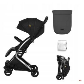 Carucior sport pliabil Skiddou Mikkeli Onyx, ultracompact pentru calatorii, Negru