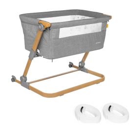 Patut 3 in 1 co-sleeping Skiddou Natt, Normandic Wood, Wood-gri