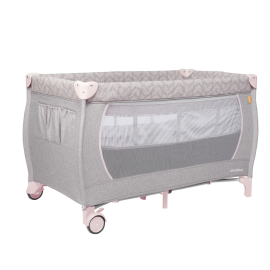 Patut de calatorie pliabil Skiddou Lunar, 2 nivele, Keep Pink, Roz