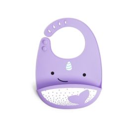 Skip Hop Bavetica de silicon Fold & Go Zoo - Balena