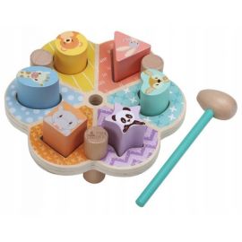 Sortator din lemn cu ciocan Sun Baby 058 Animals