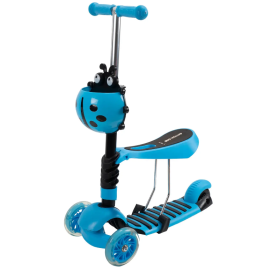 Trotineta Smart Kid 3 IN 1 cu roti luminoase Albastra