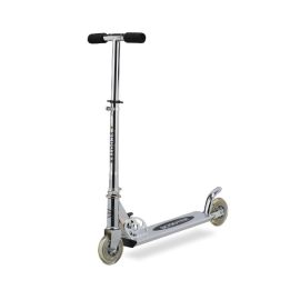 Trotineta ActionOne Aluminium Scooter pliabila, 2 roti, aluminiu, argintiu