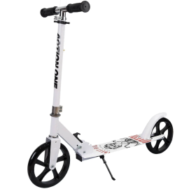 Trotineta pliabila Action One Skull Rider, alba