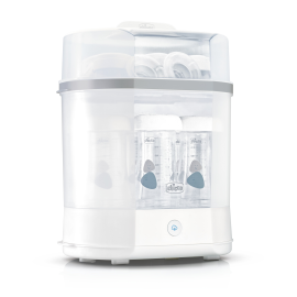 Sterilizator electric cu aburi Chicco 3 in 1 Steril Natural, 0luni+