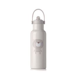 Sticla termos lichide, Jane, Din otel inoxidabil, Cu mentinere de temperatura de pana la 12 ore, 500 ml, Bpa Free, Conform cu EN 1186:2022EN 12546-1:2000UNE EN 14372:2005, Sand