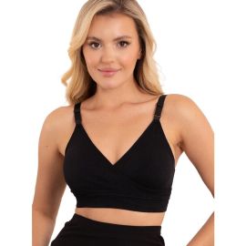 Sutien pentru alaptat Valentina, Din 92% poliamida si 8% elastan, Masura S/M, Black