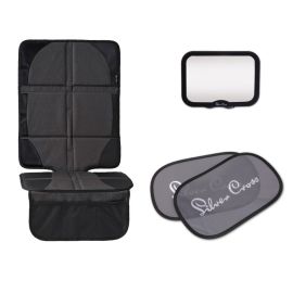 Set de calatorie Silver Cross, oglinda retrovizoare, parasolar, protectie bancheta