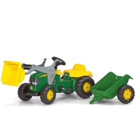 Tractor Cu Pedale Si Remorca Copii ROLLY TOYS 023110 Verde
