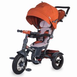 Tricicleta Coccolle Giro Plus Multifunctionala Maro