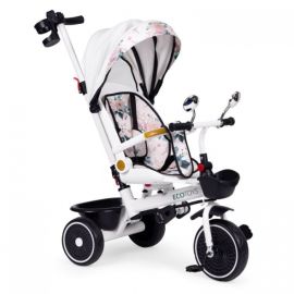 Tricicleta pentru copii, scaun rotativ 360, roti din spuma EVA, Ecotoys WQL-186 - Alb