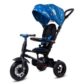 Tricicleta pliabila cu roti gonflabile Sun Baby 014 Qplay Rito - Blue UFO