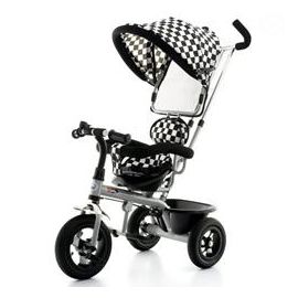 Tricicleta EURObaby T306 Alb cu Negru