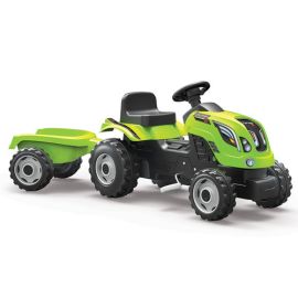 Tractor cu pedale si remorca Smoby Farmer XL verde