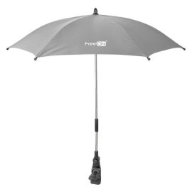 Umbreluta de soare ajustabila pentru carucior copii, Cu protectie solara impotriva radiatiilor UV 50+, Rezistenta la apa, FreeON, Light Grey