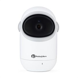 Video monitor, Petite&Mars, Eve 5.0, Ecran HD, Autonomie baterie pana la 16 ore, Raza de actiune 300m, Suport pentru pana la 4 camere, Comunicare bidirectionala, 8 melodii, Activare VOX la voce, Alb