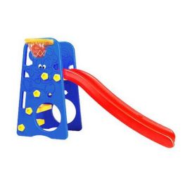 Centru de joaca 2 in 1 deluxe Prieteni Edu Play cu tobogan si cos baschet WJ-312