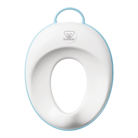 BabyBjorn - Reductor pentru toaleta Toilet Training Seat, White/Turquoise