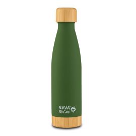 Sticla termoizolanta bambus calatorii Nava 500 ml verde
