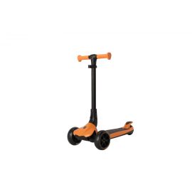 Trotineta Lamborghini, 3 roti, cadru aluminiu, portocalie, roti LED