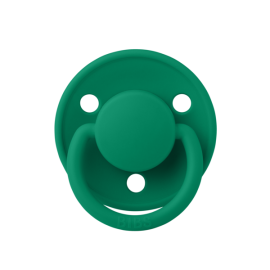 BIBS - Suzeta De Lux Silicon, tetina rotunda, marime universala (0-3 ani)-Evergreen