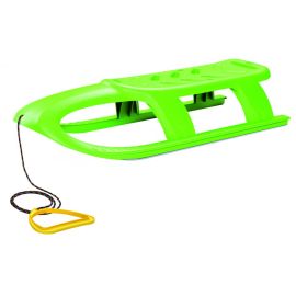 Sanie Bullet verde, copii si adulti, sina alunecare din otel, 102.5x40x23cm, greutate maxima suportata 100 kg