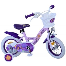 Bicicleta E&L Disney  Wish 12 inch, frana de mana pe roata fata, scaun si ghidon reglabil, spite metalice, roti gonflabile, stopuri reflectorizante