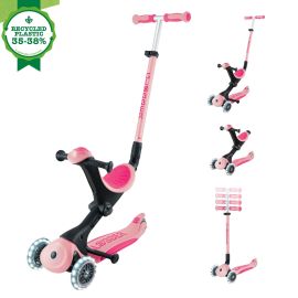 Trotineta Globber Go-Up 4 in 1 Deluxe Lights, ECOLOGIC, roz pal